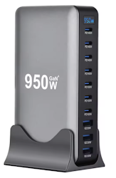 10-Port 950W GaN Fast Charging Station for $30 + free shipping