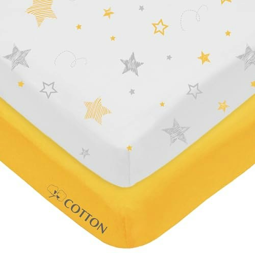 American Baby Company 100% Cotton Fitted Playard Sheet 2-Pack: $13 American Baby Company 100% Cotton Fitted Playard Sheet 2-Pack: $13