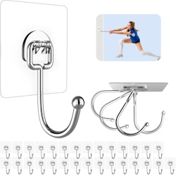 Large Adhesive Hooks 30-Pack for $7 + free shipping w/ Prime