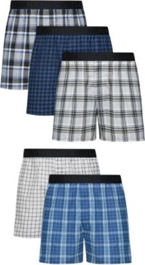 Hanes Men's Ultimate Woven Boxers 5-Pack: $15 Hanes Men's Ultimate Woven Boxers 5-Pack: $15
