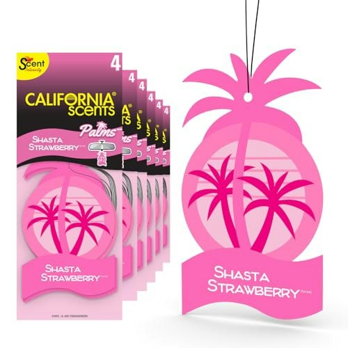 California Scents Palms Paper Shasta Strawberry Air Freshener: $12.99 California Scents Palms Paper Shasta Strawberry Air Freshener: $12.99
