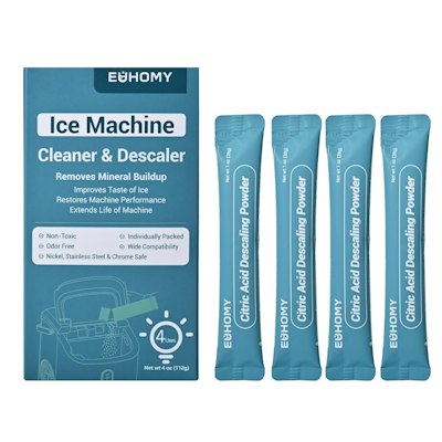 EUHOMY Ice Maker Cleaner & Descaler 4-Use Pack for $10 + free shipping w/ Prime