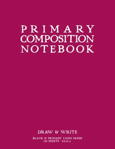 Schoolnest Dark Pink Softcover Primary Composition Notebook: $9.26 Schoolnest Dark Pink Softcover Primary Composition Notebook: $9.26