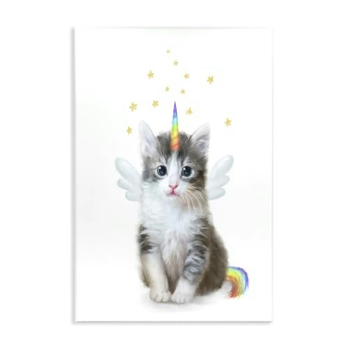 Unicorn Kitten 13" x 19" Wall Plaque: $22.41