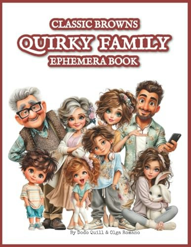 Classic Browns Quirky Family Ephemera Book: $14.99