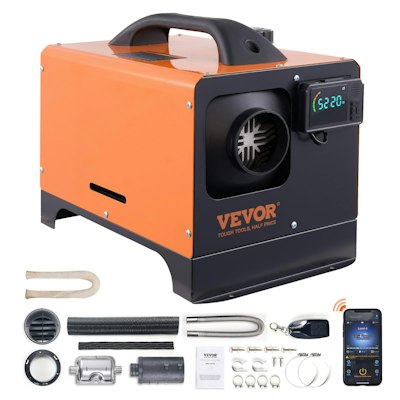 Vevor 8KW 12V Diesel Air Heater w/ Bluetooth & Remote Control for $102 + free shipping w/ Prime