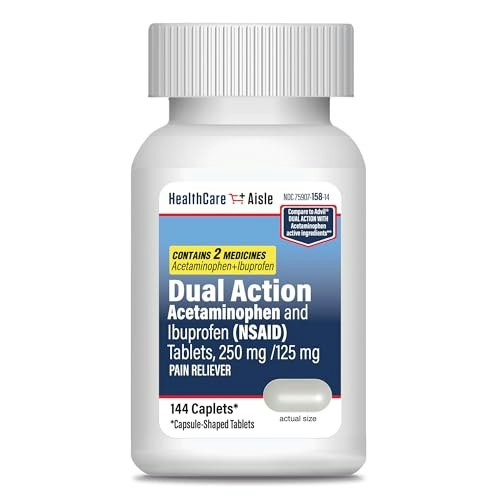 HealthCareAisle Dual Action Acetaminophen and Ibuprofen Tablets 144-Count: $9.68