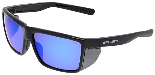 MCR Safety Swagger SR2 Blue Diamond Mirror Lens Safety Glasses: $27.46