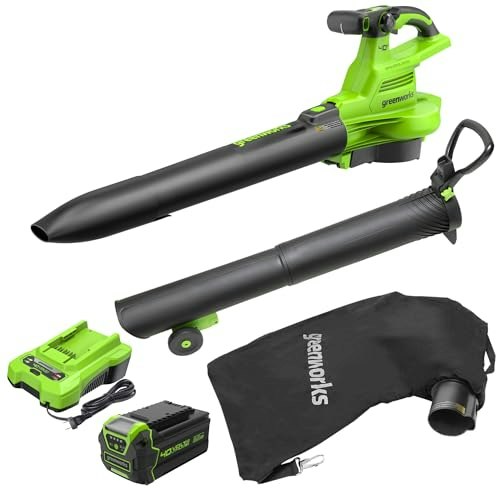 Greenworks 40V Cordless Leaf Blower and Vacuum with 5.0Ah Battery and Charger: $149.99 Greenworks 40V Cordless Leaf Blower and Vacuum with 5.0Ah Battery and Charger: $149.99
