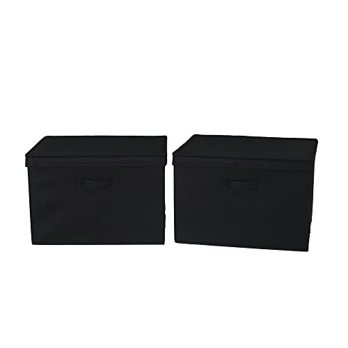 Household Essentials Wide Fabric Storage Bins with Lids 2-Pack: $27.97 Household Essentials Wide Fabric Storage Bins with Lids 2-Pack: $27.97