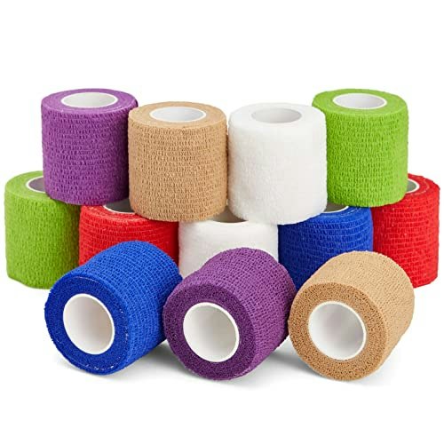 Juvale 2-inch x 6-yard Self-Adherent Vet Wrap 12-Pack: $9.90 Juvale 2-inch x 6-yard Self-Adherent Vet Wrap 12-Pack: $9.90