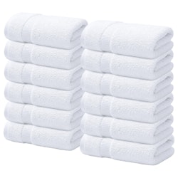 Infinitee Xclusives 100% Cotton Luxury Wash Cloths 12-Pack for $16 + free shipping w/ Prime