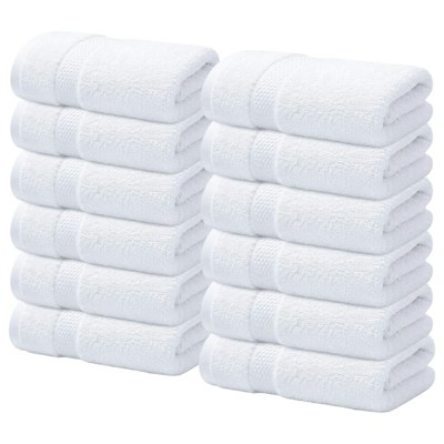 Infinitee Xclusives 100% Cotton Luxury Wash Cloths 12-Pack for $16 + free shipping w/ Prime