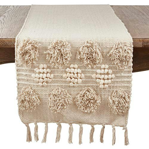Saro Lifestyle 16" x 90" Tufted Cotton Table Runner: $36.99 Saro Lifestyle 16" x 90" Tufted Cotton Table Runner: $36.99