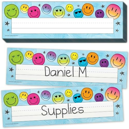 Teacher Created Resources Brights 4Ever Flat Name Plates: $6.20