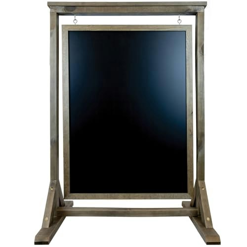 Rustic Handcrafted Double-Sided Wooden Chalkboard Sign: $79.95 Rustic Handcrafted Double-Sided Wooden Chalkboard Sign: $79.95