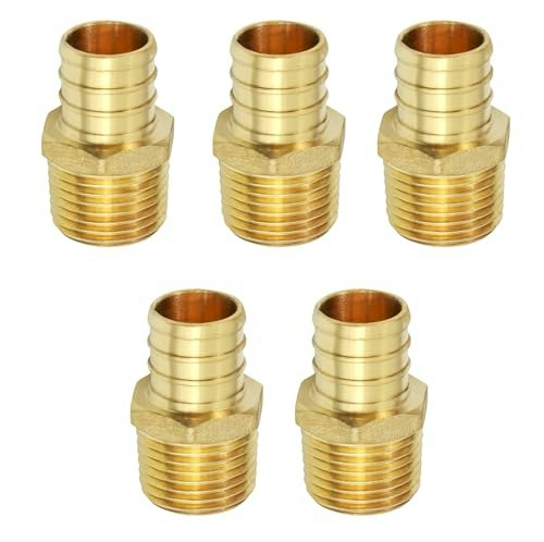 SupplyGiant 3/4" PEX Barb x 1/2" Male Pipe Thread Brass Adapter Fitting 5-Pack: $13.99 SupplyGiant 3/4" PEX Barb x 1/2" Male Pipe Thread Brass Adapter Fitting 5-Pack: $13.99