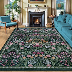 Floral Boho 8x10-Foot Washable Area Rug for $59 + free shipping
