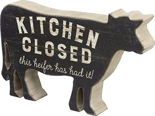 Primitives by Kathy 7" x 4.5" Funny Farmhouse Cow Sign: $11.54 Primitives by Kathy 7" x 4.5" Funny Farmhouse Cow Sign: $11.54