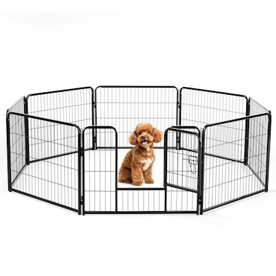24" 8-Panel Indoor & Outdoor Metal Pet Playpen for $39 + free shipping