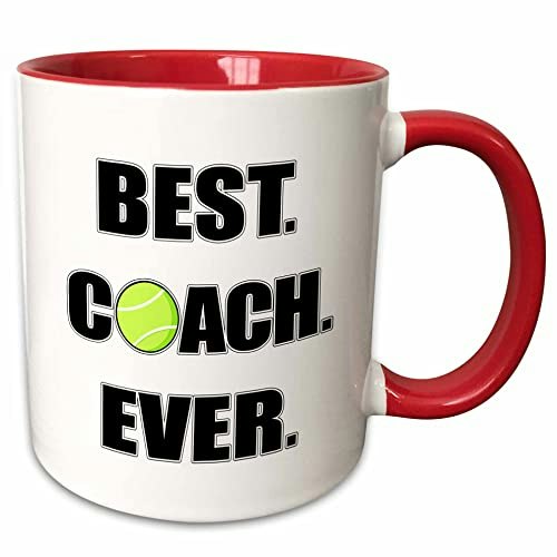 3dRose Best Coach Ever Tennis Mug 11-oz.: $6.98 3dRose Best Coach Ever Tennis Mug 11-oz.: $6.98