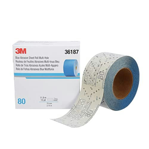 3M 80-Grit Hookit Blue Abrasive Sheet Roll: $53.99 3M 80-Grit Hookit Blue Abrasive Sheet Roll: $53.99