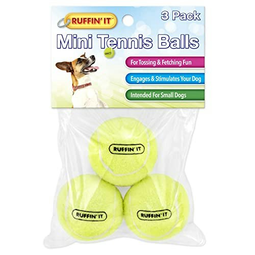 Ruffin' It Mini Tennis Balls for Small Dogs 3-Pack: $5.49 Ruffin' It Mini Tennis Balls for Small Dogs 3-Pack: $5.49