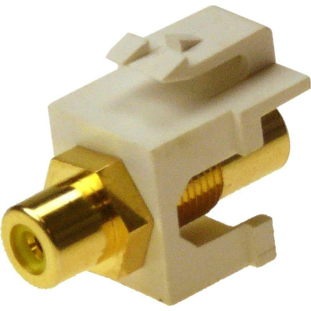 RCA Yellow F/F Feed-Through Keystone Jack Insert: $3.99