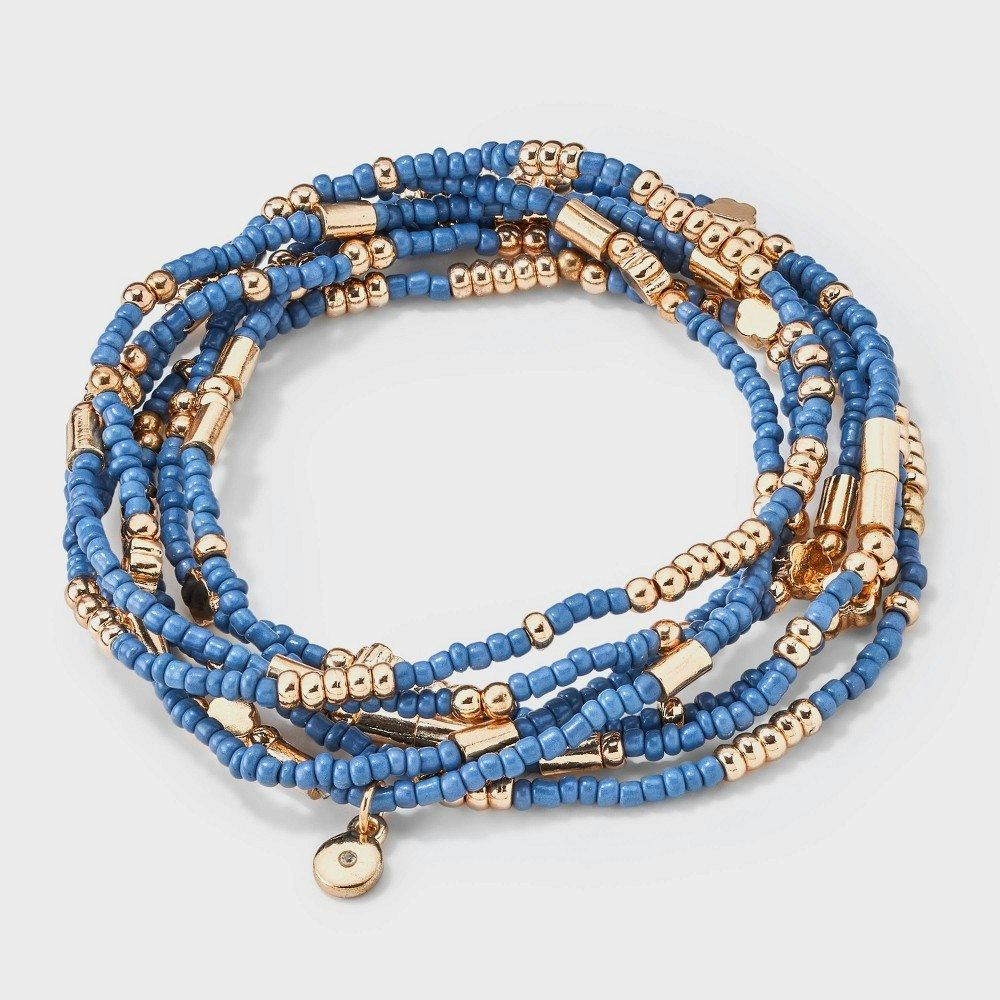 Universal Thread Floral Beaded Bracelet 7-Piece Set: $13 Universal Thread Floral Beaded Bracelet 7-Piece Set: $13