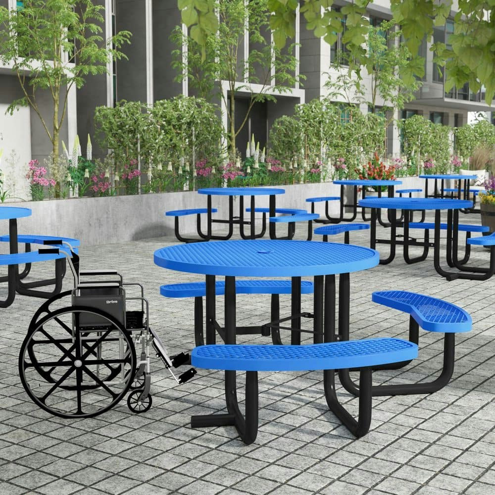 Creekside 82.5-inch Round Steel Picnic Table: $1,146.59 Creekside 82.5-inch Round Steel Picnic Table: $1,146.59