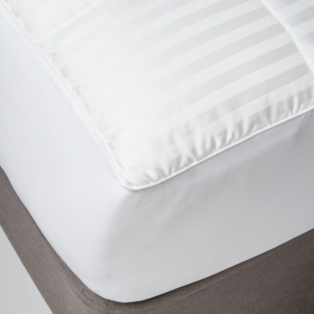 Threshold Queen Hotel Sateen Waterproof Mattress Pad: $55 Threshold Queen Hotel Sateen Waterproof Mattress Pad: $55