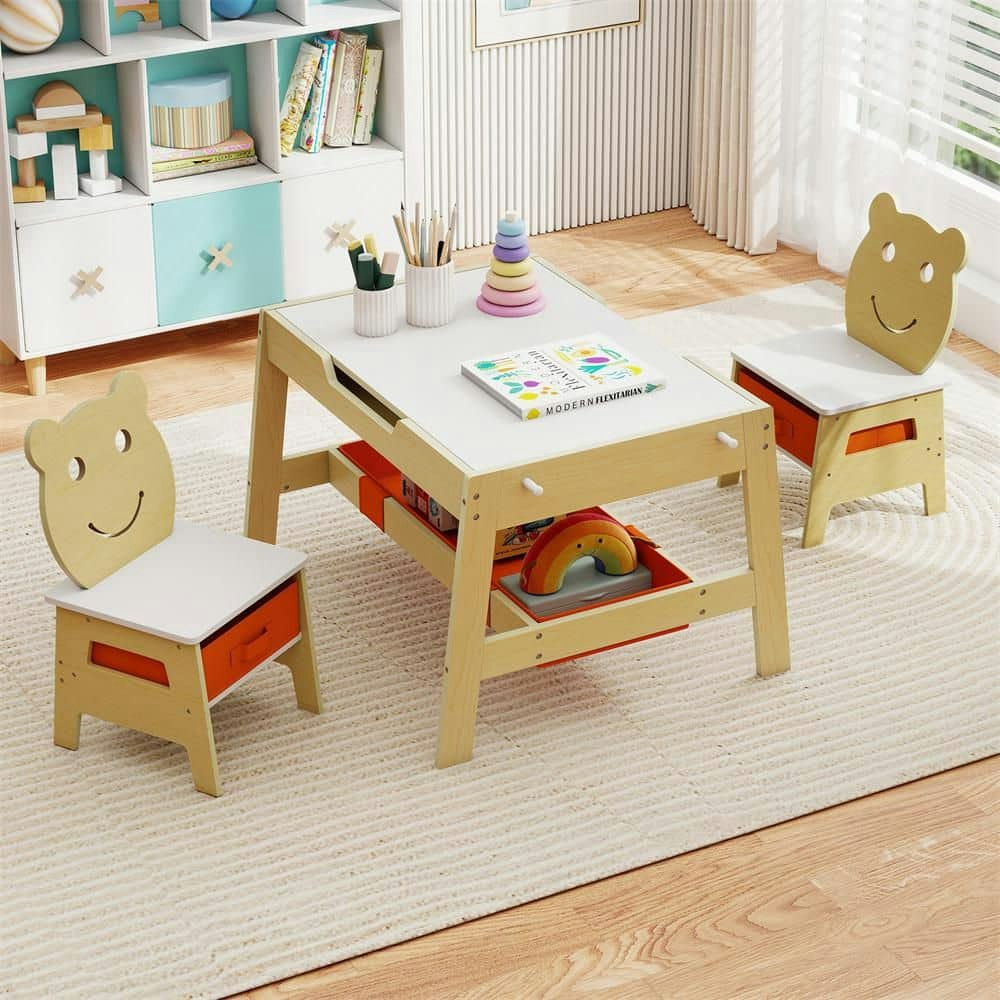Toddler Table and 2 Chairs 5-in-1 Art Desk Set: $84.97 Toddler Table and 2 Chairs 5-in-1 Art Desk Set: $84.97