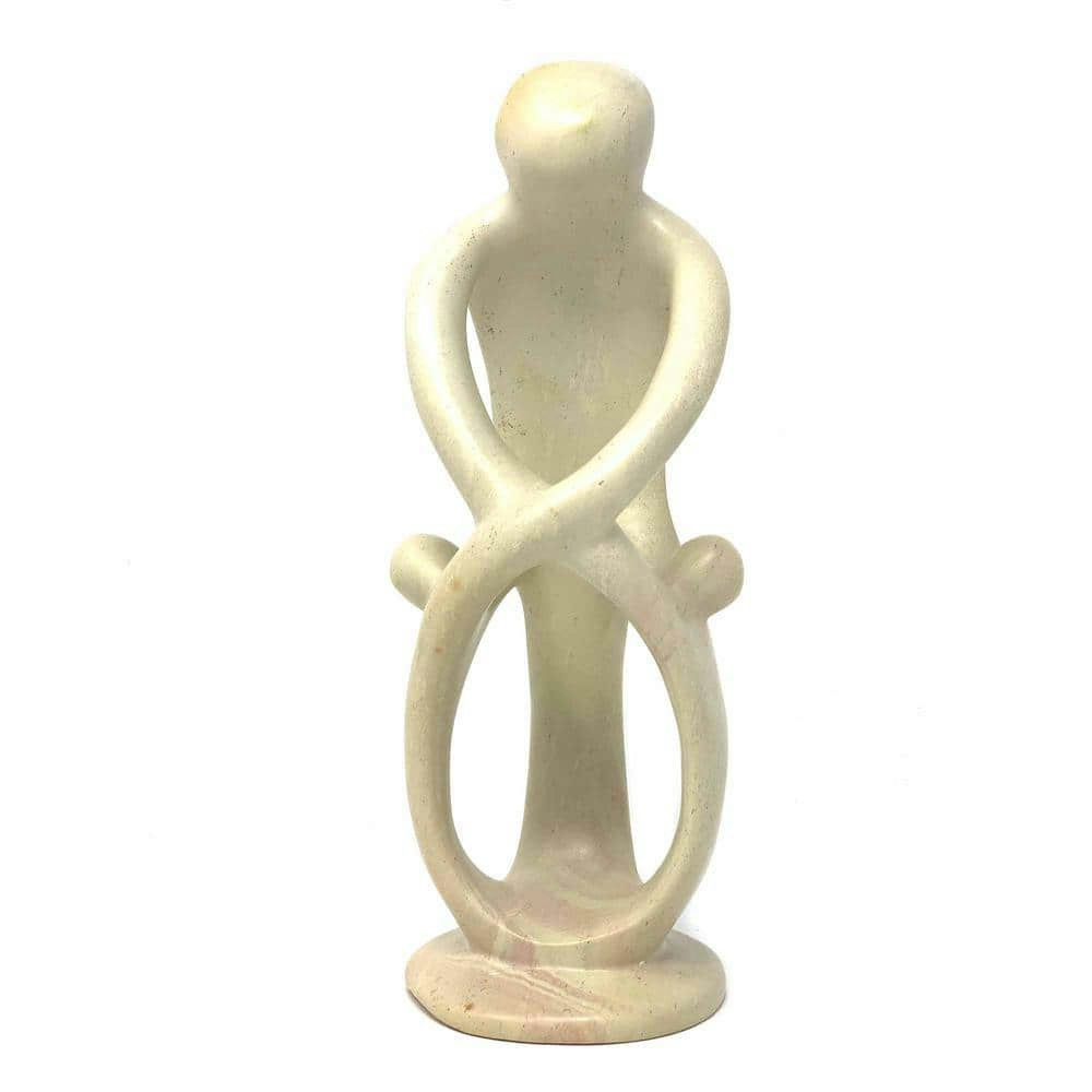 Soapstone Parent and Two Children Sculpture: $27.50 Soapstone Parent and Two Children Sculpture: $27.50