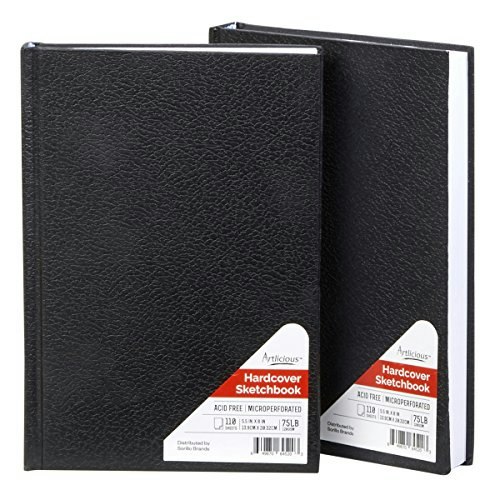 Artlicious 5.5"x8" Hardcover Sketchbook 2-Pack: $9.98 Artlicious 5.5"x8" Hardcover Sketchbook 2-Pack: $9.98