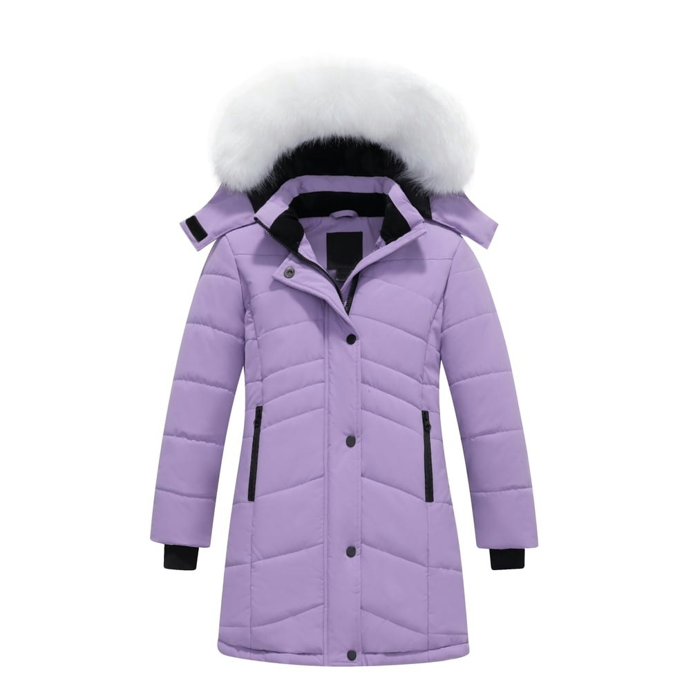 Heting Girls' Waterproof Insulated Puffer Parka 10-12: $52.99