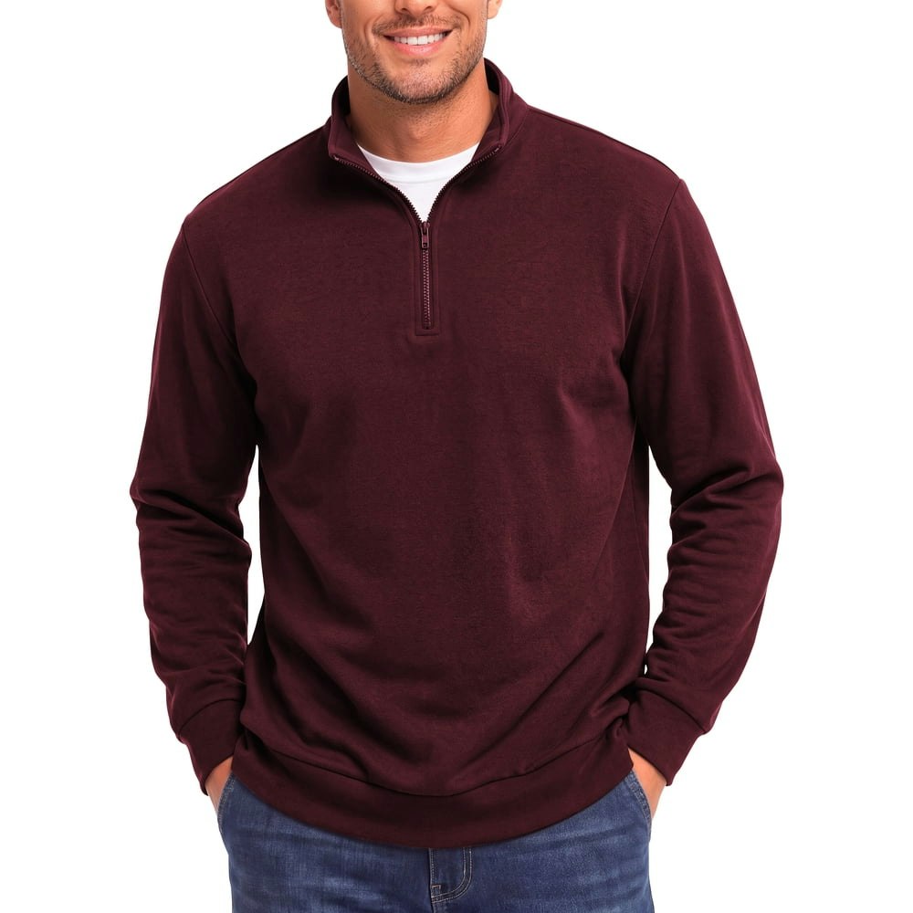Gents Bliss Men's 1/4-Zip Fleece Pullover Sweatshirt: $18.04