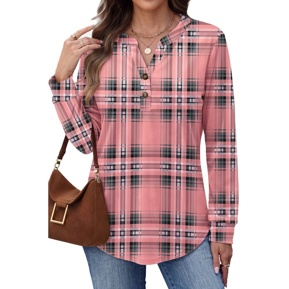 Fantaslook Women's V-Neck Button Pullover Sweatshirt: $14.99