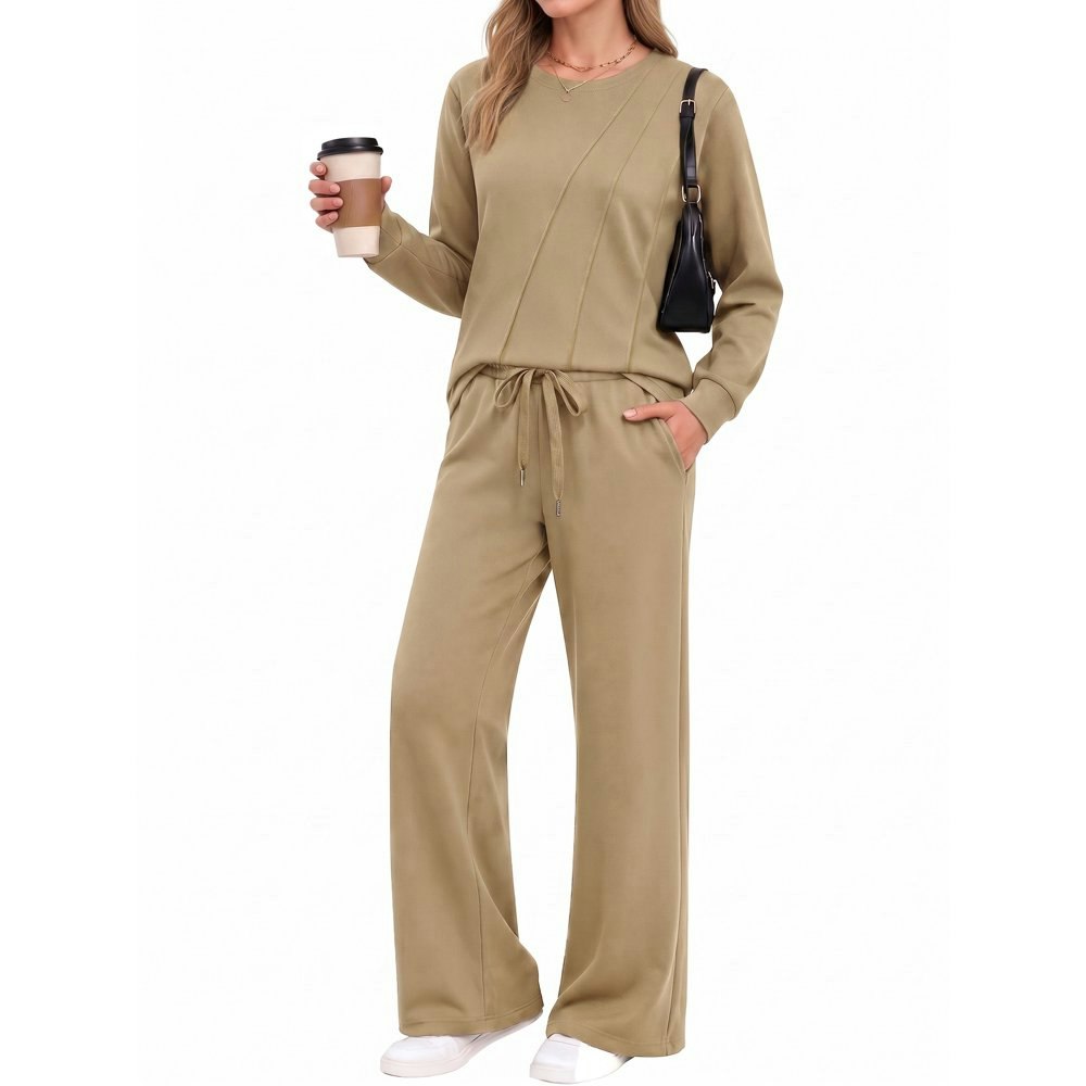 Moyiko Women's Two-Piece Pleated Lounge Set: $24.78 Moyiko Women's Two-Piece Pleated Lounge Set: $24.78