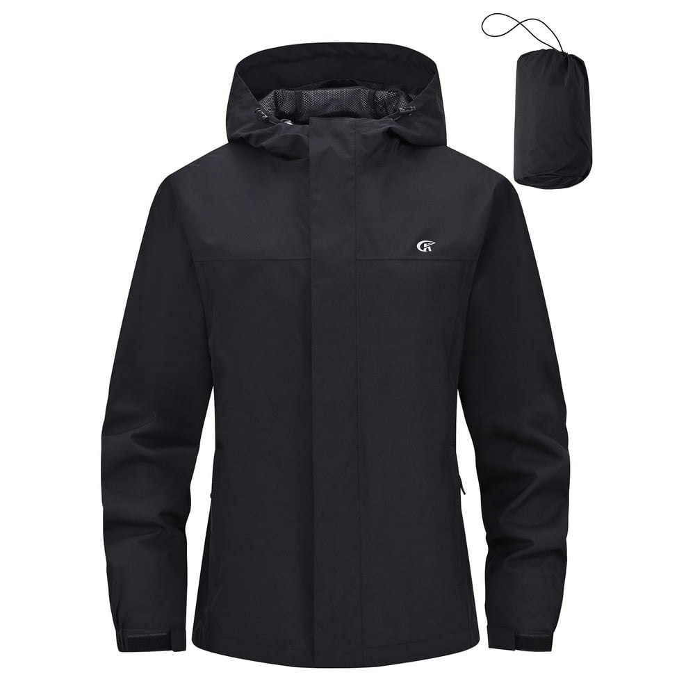 Pdbokew Women's Packable Waterproof Hooded Rain Jacket: $38.95 Pdbokew Women's Packable Waterproof Hooded Rain Jacket: $38.95