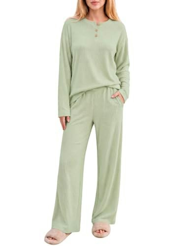 Ekouaer Women's Long Sleeve 2-Piece Pajama Set: $29.98 Ekouaer Women's Long Sleeve 2-Piece Pajama Set: $29.98