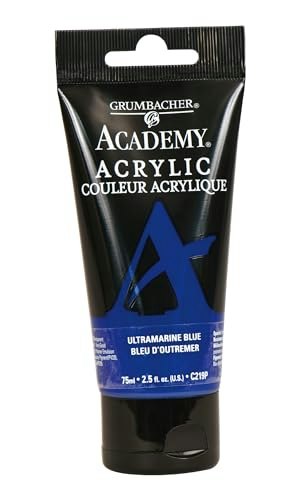 Grumbacher Academy 75ml Ultramarine Blue Acrylic Paint: $6.03 Grumbacher Academy 75ml Ultramarine Blue Acrylic Paint: $6.03