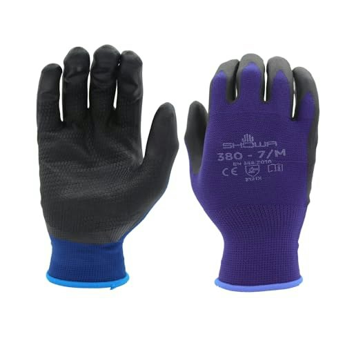 Showa 380 Foamed Nitrile Palm Coated Work Gloves 12-Pair: $41.25 Showa 380 Foamed Nitrile Palm Coated Work Gloves 12-Pair: $41.25