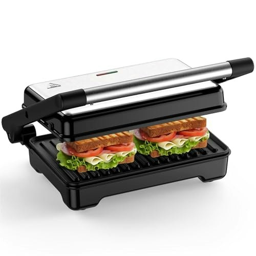 Yashe 1,200W 2-Slice Panini Press Grill: $26.99 Yashe 1,200W 2-Slice Panini Press Grill: $26.99