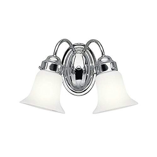 Kichler 6122CH 2-Light Chrome Bathroom Vanity Light: $46.38 Kichler 6122CH 2-Light Chrome Bathroom Vanity Light: $46.38