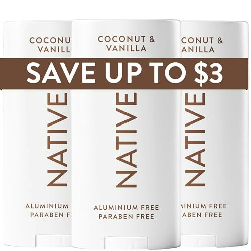 Native Coconut & Vanilla Aluminum-Free Deodorant 2.65oz 3-Pack: $31.06
