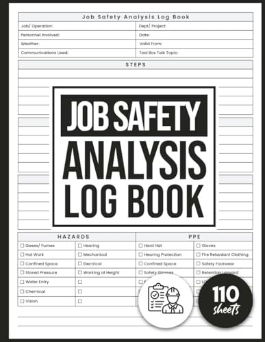 Job Safety Analysis Log Book: $7.67 Job Safety Analysis Log Book: $7.67