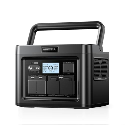 Grecell 1,200W 672Wh LiFePO4 Portable Power Station: $329.95