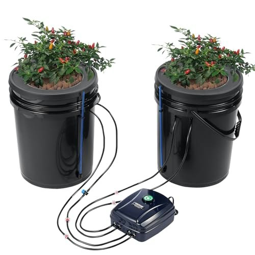 Vevor 2-Bucket 5-Gallon DWC Hydroponic Grow System: $53.78 Vevor 2-Bucket 5-Gallon DWC Hydroponic Grow System: $53.78
