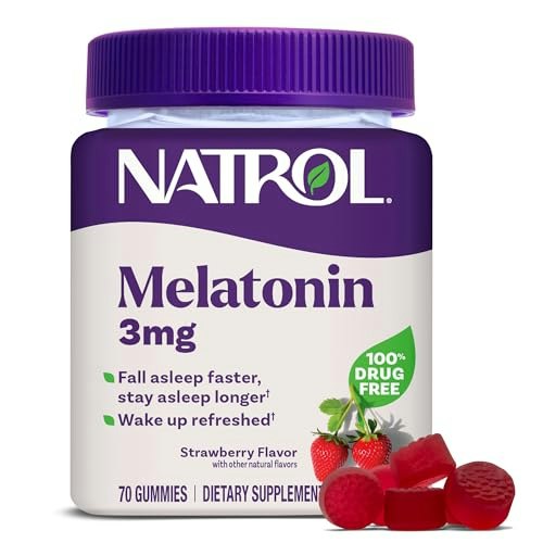 Natrol 3mg Melatonin Gummies 70-Count: $6.99 Natrol 3mg Melatonin Gummies 70-Count: $6.99
