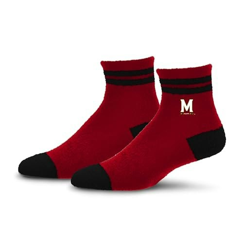For Bare Feet Maryland Terrapins Two Stripe Quarter Socks: $2.99 For Bare Feet Maryland Terrapins Two Stripe Quarter Socks: $2.99